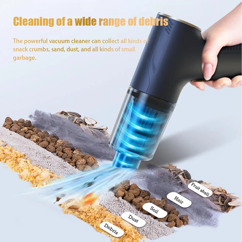 Car Vacuum Cleaner Portable Wireless Cleaner Powerful Strong Suction
