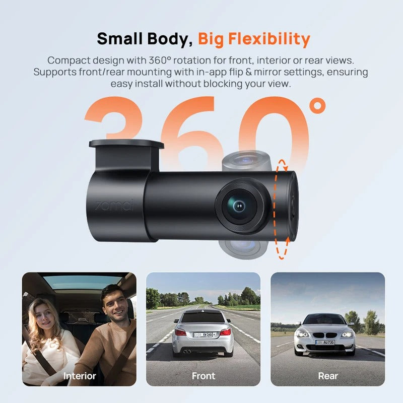 70mai M310 Plus 2K Dash Cam | Night Vision, Wide Angle & 24H Parking Guard