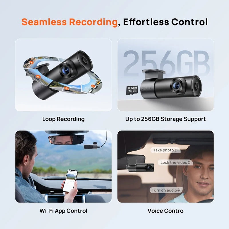 70mai M310 Plus 2K Dash Cam | Night Vision, Wide Angle & 24H Parking Guard